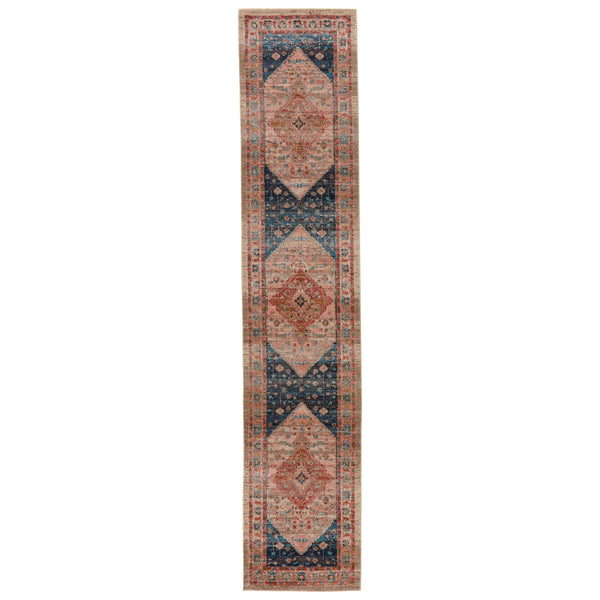Jaipur Living Vibe by Jaipur Living Distressed Medallion Rug Vintage Turkish Bohemian Fringe Accent 2'6" X 12' RUG146851