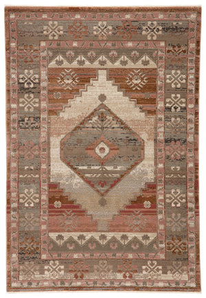Jaipur Living Vibe by Jaipur Living Constanza Distressed Tribal Medallion Rug Bohemian Vintage Pile 9'6" x 12'7" RUG146857