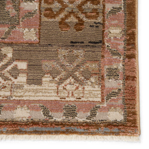 Jaipur Living Vibe by Jaipur Living Constanza Distressed Tribal Medallion Rug Bohemian Vintage Pile 9'6" x 12'7" RUG146857