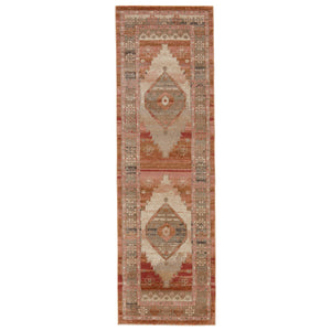 Jaipur Living Vibe by Jaipur Living Constanza Distressed Tribal Medallion Rug Bohemian Vintage Pile 2'6" x 8' RUG146855