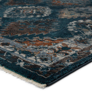 Jaipur Living Vibe by Jaipur Living Tribal Medallion Distressed Indoor Rug Boho Vintage Fringe Accent RUG146858