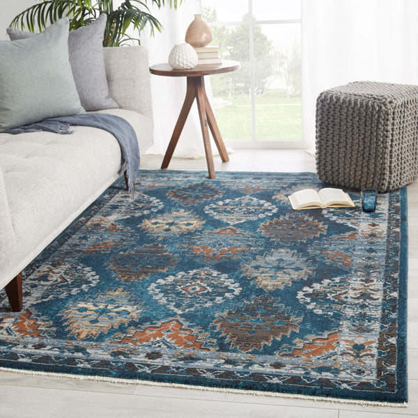 Jaipur Living Vibe by Jaipur Living Medallion Tribal Area Rug Vintage Distressed Fringe Accent RUG146862