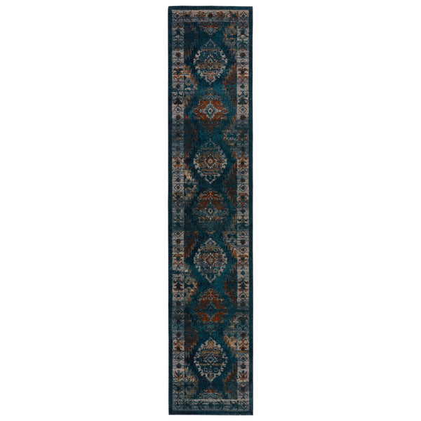 Jaipur Living Vibe by Jaipur Living Distressed Tribal Medallion Runner Rug Fringe Hallway Accent RUG146861
