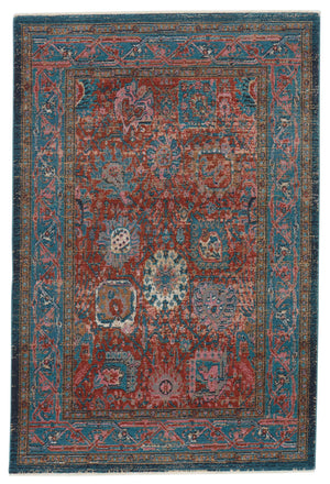 Jaipur Living Vibe by Jaipur Living Romilly Distressed Turkish Style Plush Polypropylene Indoor Rug Rust 9'6"X12'7" RUG148527