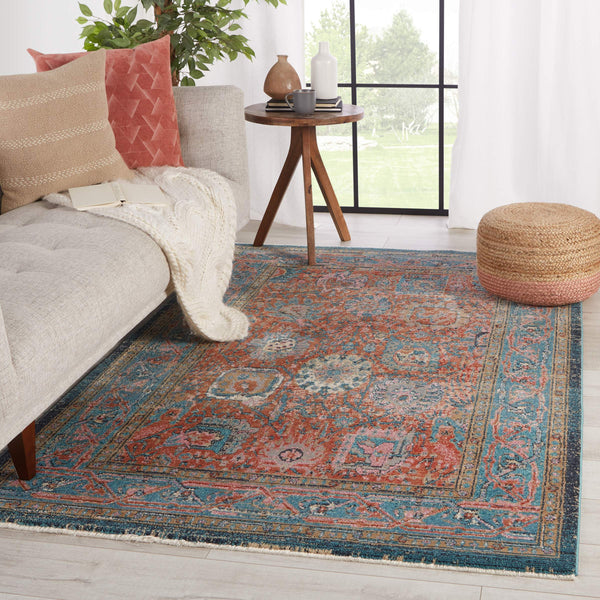 Jaipur Living Vibe by Jaipur Living Romilly Distressed Turkish Style Plush Polypropylene Indoor Rug Rust 9'6"X12'7" RUG148527