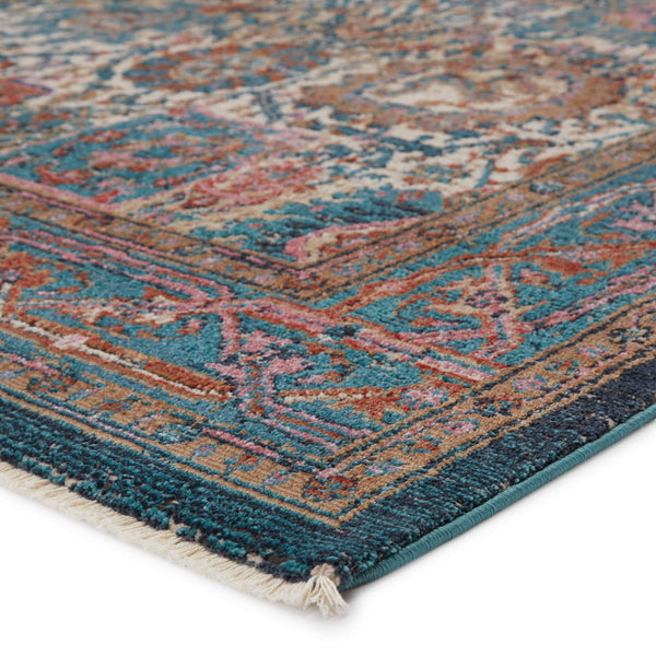 Jaipur Living Vibe by Jaipur Living Romilly Distressed Turkish Style Plush Polypropylene Indoor Rug Teal 9'6"X12'7" RUG148532