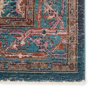 Jaipur Living Vibe by Jaipur Living Romilly Distressed Turkish Style Plush Polypropylene Indoor Rug Teal 9'6"X12'7" RUG148532
