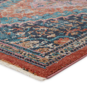 Jaipur Living Vibe by Jaipur Living Myriad Distressed Medallion Plush Bohemian Area Rug Blue 7'10"X11'1" RUG148534