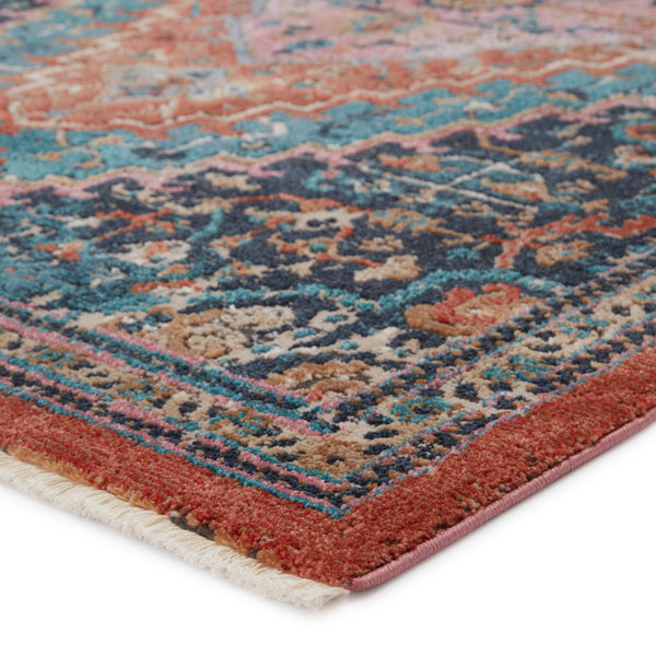 Jaipur Living Vibe by Jaipur Living Myriad Distressed Medallion Plush Bohemian Area Rug Blue 7'10"X11'1" RUG148534