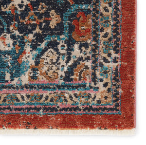 Jaipur Living Vibe by Jaipur Living Myriad Distressed Medallion Plush Bohemian Area Rug Blue 7'10"X11'1" RUG148534