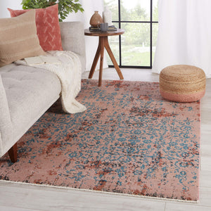 Jaipur Living Vibe by Jaipur Living Zea Distressed Trellis Rug Bohemian Fringe Accent for Room 5'X7'6" RUG148548