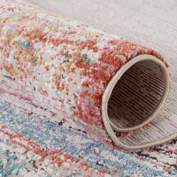 Jaipur Living Vibe by Jaipur Living Starla Distressed Kilim Abstract Polypropylene Rug with Fringe Trim 5' x 7'6" RUG151251