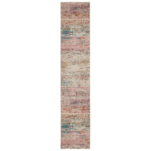 Jaipur Living Vibe by Jaipur Living Starla Distressed Kilim Abstract Polypropylene Rug with Fringe Trim 2'6" x 12' RUG151539