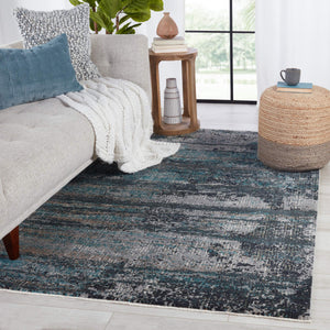 Jaipur Living Vibe by Jaipur Living Aubra Distressed Turkish Abstract Polypropylene Plush Area Rug 5' x 7'6" RUG151255