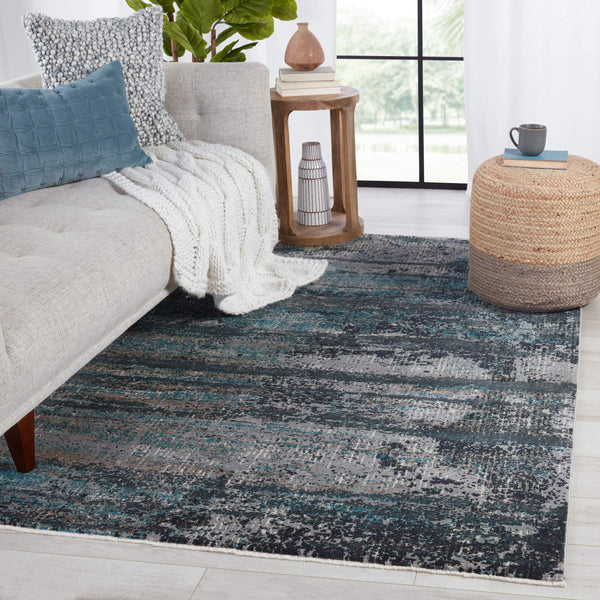 Jaipur Living Vibe by Jaipur Living Aubra Distressed Turkish Abstract Polypropylene Plush Area Rug 5' x 7'6" RUG151255
