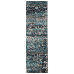 Jaipur Living Vibe by Jaipur Living Aubra Distressed Turkish Abstract Polypropylene Plush Area Rug 2'6" x 8' RUG151256