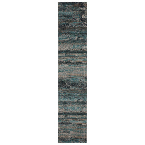 Jaipur Living Vibe by Jaipur Living Aubra Distressed Turkish Abstract Polypropylene Plush Area Rug 2'6" x 12' RUG151540