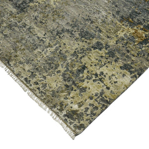Amer Rugs Mystique Hand-knotted Abstract Wool And Silk Area Rug - A Luxurious, Durable Statement Piece For Any Room Iron Wool, Silk Mys101014