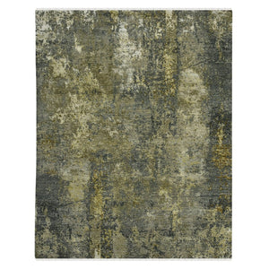 Amer Rugs Mystique Hand-knotted Abstract Wool And Silk Area Rug - A Luxurious, Durable Statement Piece For Any Room Iron Wool, Silk Mys101014