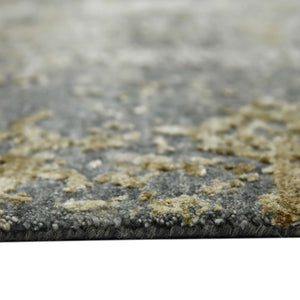 Amer Rugs Mystique Hand-knotted Abstract Wool And Silk Area Rug - A Luxurious, Durable Statement Piece For Any Room Iron Wool, Silk Mys101014