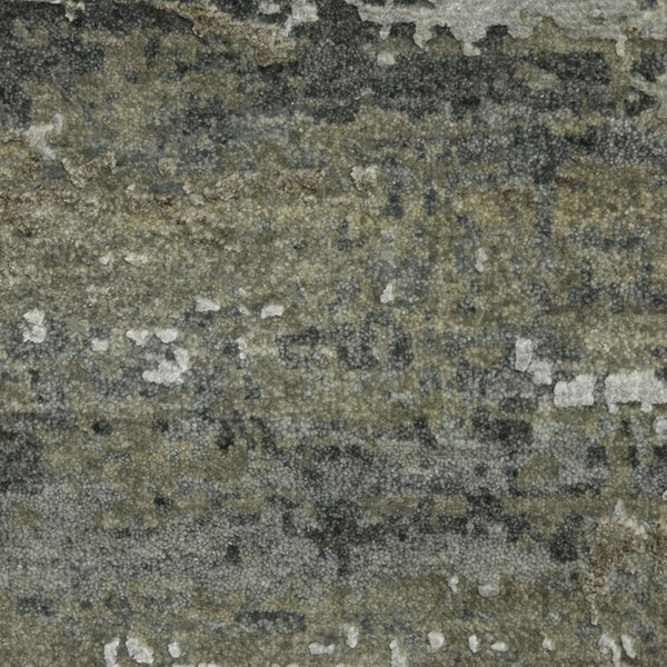 Amer Rugs Mystique Hand-knotted Abstract Wool And Silk Area Rug - A Luxurious, Durable Statement Piece For Any Room Stone Blue Wool, Silk Mys120203