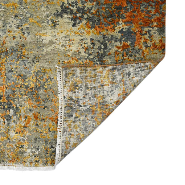 Amer Rugs Mystique Hand-knotted Abstract Wool And Silk Area Rug - A Luxurious, Durable Statement Piece For Any Room Orange Wool, Silk Mys140203