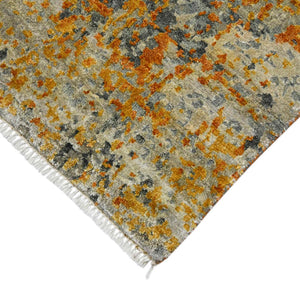 Amer Rugs Mystique Hand-knotted Abstract Wool And Silk Area Rug - A Luxurious, Durable Statement Piece For Any Room Orange Wool, Silk Mys140203