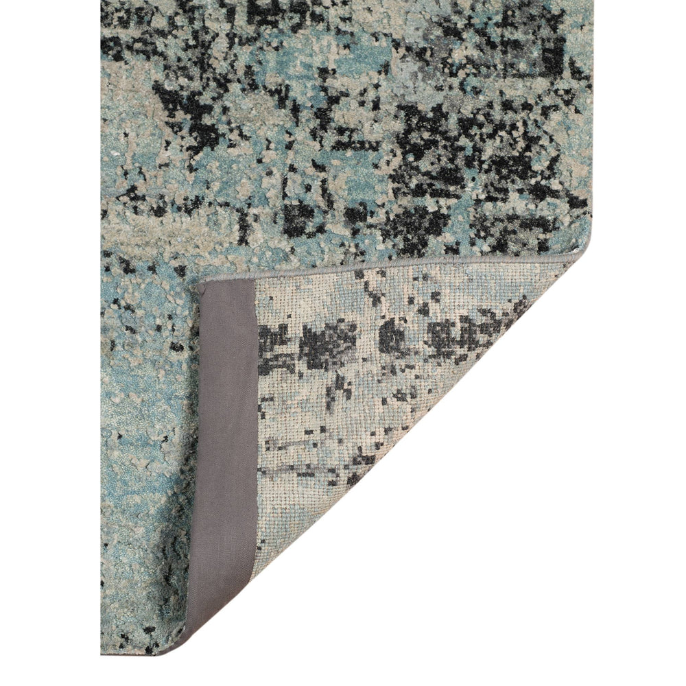 AMER Rugs Mystique Hand-knotted Wool Silk Abstract Area Rug with Sculpted Pile for Modern Living Spaces 2' x 3' MYS270203