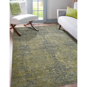 Amer Rugs Mystique Hand-knotted Abstract Wool And Silk Area Rug - A Luxurious, Durable Statement Piece For Any Room Gold Wool, Silk Mys301014