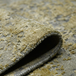 Amer Rugs Mystique Hand-knotted Abstract Wool And Silk Area Rug - A Luxurious, Durable Statement Piece For Any Room Gold Wool, Silk Mys301014