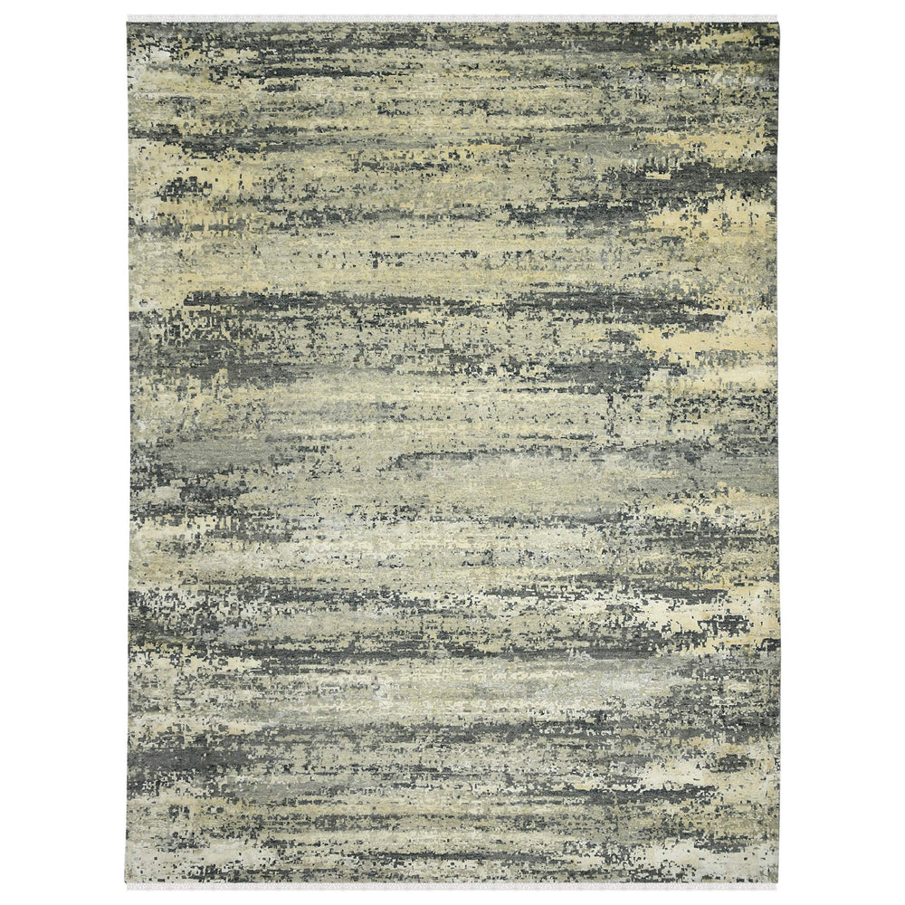 AMER Rugs Mystique Hand-knotted Wool Silk Abstract Area Rug Sculpted Pile Living Room MYS470810