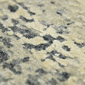 Mystique Hand-knotted Wool Silk Abstract Area Rug Sculpted Pile Living Room