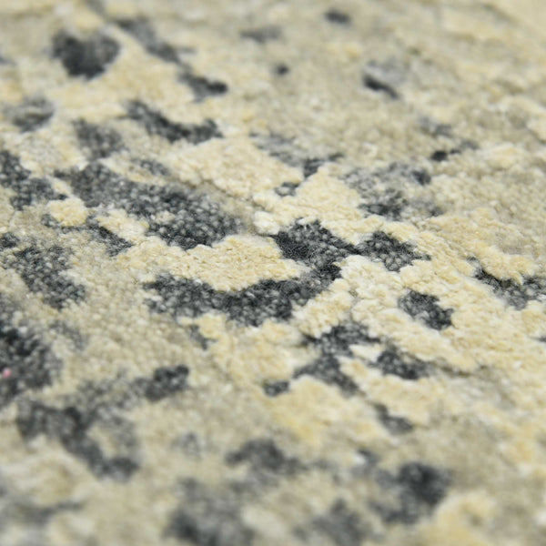 Mystique Hand-knotted Wool Silk Abstract Area Rug Sculpted Pile Living Room