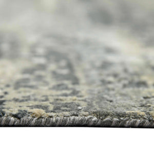 Mystique Hand-knotted Wool Silk Abstract Area Rug Sculpted Pile Living Room