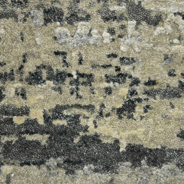 Mystique Hand-knotted Wool Silk Abstract Area Rug Sculpted Pile Living Room