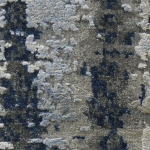 Amer Rugs Mystique Hand-knotted Abstract Wool And Silk Area Rug - A Luxurious, Durable Statement Piece For Any Room Blue Wool, Silk Mys480203