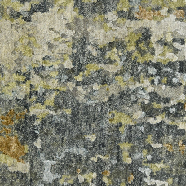 Amer Rugs Mystique Hand-knotted Abstract Wool And Silk Area Rug - A Luxurious, Durable Statement Piece For Any Room Steel Gray Wool, Silk Mys80203