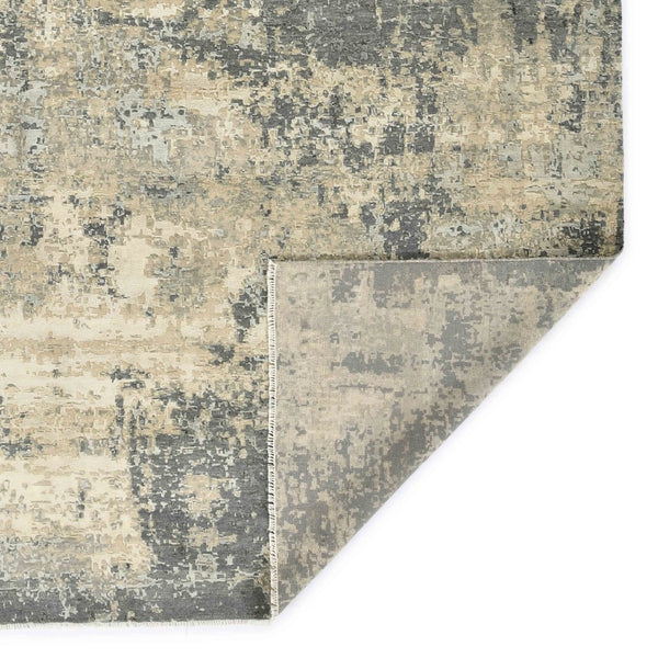 Amer Rugs Mystique Hand-knotted Abstract Wool And Silk Area Rug - A Luxurious, Durable Statement Piece For Any Room Dark Gray Wool, Silk Mys910203