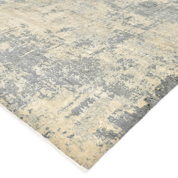 AMER Rugs Mystique  MYS-91 Hand-Knotted Handmade Raw Handspun New Zealand Wool Modern & Contemporary Abstract Rug Dark Gray 13' x 18'