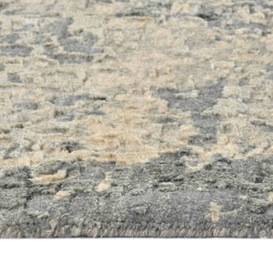 AMER Rugs Mystique  MYS-91 Hand-Knotted Handmade Raw Handspun New Zealand Wool Modern & Contemporary Abstract Rug Dark Gray 13' x 18'