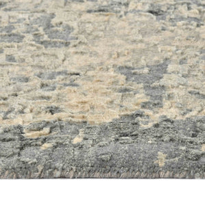 Amer Rugs Mystique Hand-knotted Abstract Wool And Silk Area Rug - A Luxurious, Durable Statement Piece For Any Room Dark Gray Wool, Silk Mys910203