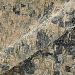 AMER Rugs Mystique  MYS-91 Hand-Knotted Handmade Raw Handspun New Zealand Wool Modern & Contemporary Abstract Rug Dark Gray 13' x 18'