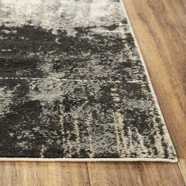 Alora Decor Mystic Gray Rectangle Rug — Contemporary Power-Loomed Polypropylene, Stain-Resistant Durable Style 5'2" x 7'3" MYTMYT10100336287
