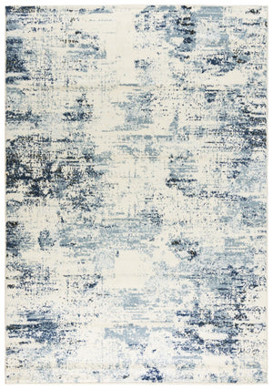 Alora Decor Mystic Durable Power‑Loom Rug In Soft Blue And Ivory — Low‑Pile, Stain‑Resistant Polypropylene With Jute Backing 5'2" x 7'3" MYTMYT10200376287