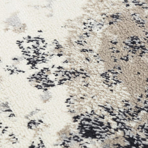 Alora Decor Mystic Abstract Beige Marble Rug — Durable Power-Loomed Polypropylene, Low-Pile, Easy-Care Elegance 8' x 9'6" MYTMYT10500040896