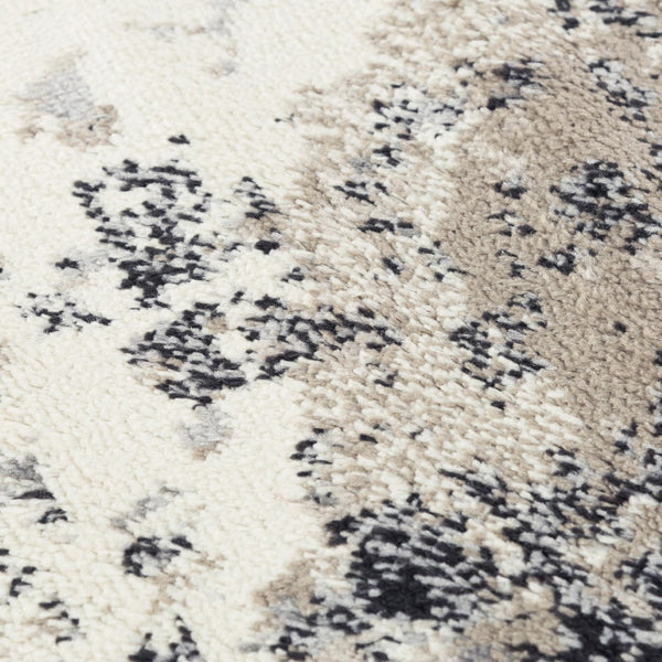 Alora Decor Mystic Abstract Beige Marble Rug — Durable Power-Loomed Polypropylene, Low-Pile, Easy-Care Elegance 8' x 9'6" MYTMYT10500040896