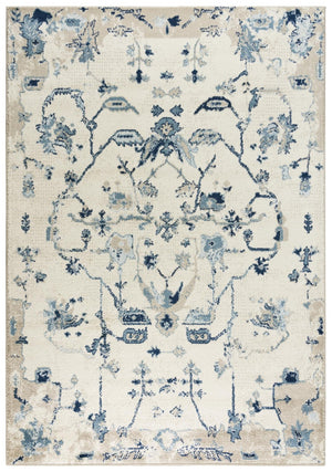Alora Decor Mystic Plush Blue Power-Loomed Rug With Textured Indian-Inspired Weaving, Durable Easy-Care Style 5'2" x 7'3" MYTMYT10600436287