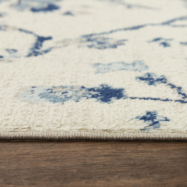 Alora Decor Mystic Plush Blue Power-Loomed Rug With Textured Indian-Inspired Weaving, Durable Easy-Care Style 5'2" x 7'3" MYTMYT10600436287