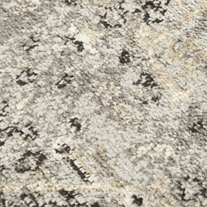 Alora Decor Mystic Gray Contemporary Area Rug — Power-Loomed Polypropylene With Soft Cut Pile And Jute Backing, Durable Stylish Seating Accent 5'2" x 7'3" MYTMYT108DR006287