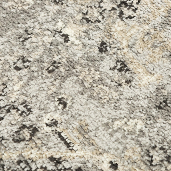 Alora Decor Mystic Gray Contemporary Area Rug — Power-Loomed Polypropylene With Soft Cut Pile And Jute Backing, Durable Stylish Seating Accent 5'2" x 7'3" MYTMYT108DR006287